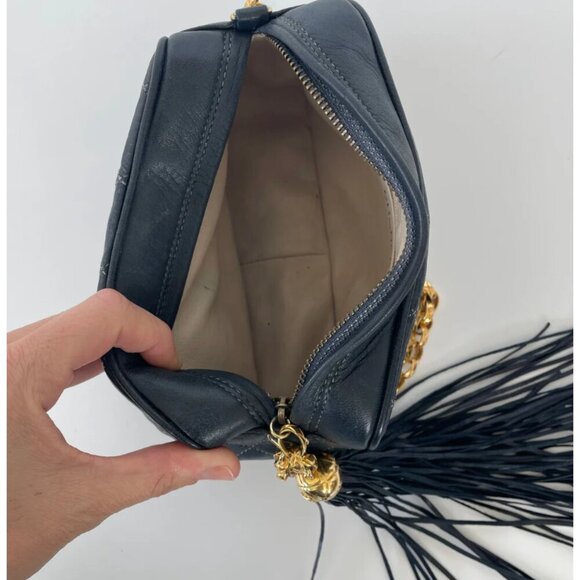 Chanel | Vintage Camera Bag | Navy Blue | Upcycled - Picture 10 of 12